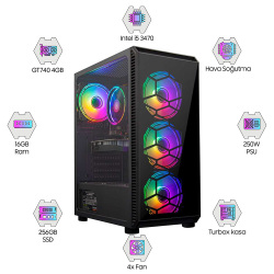 Turbox Echo i5 3470 16GB Ram 256GB 4GB GT740 Oem Paket