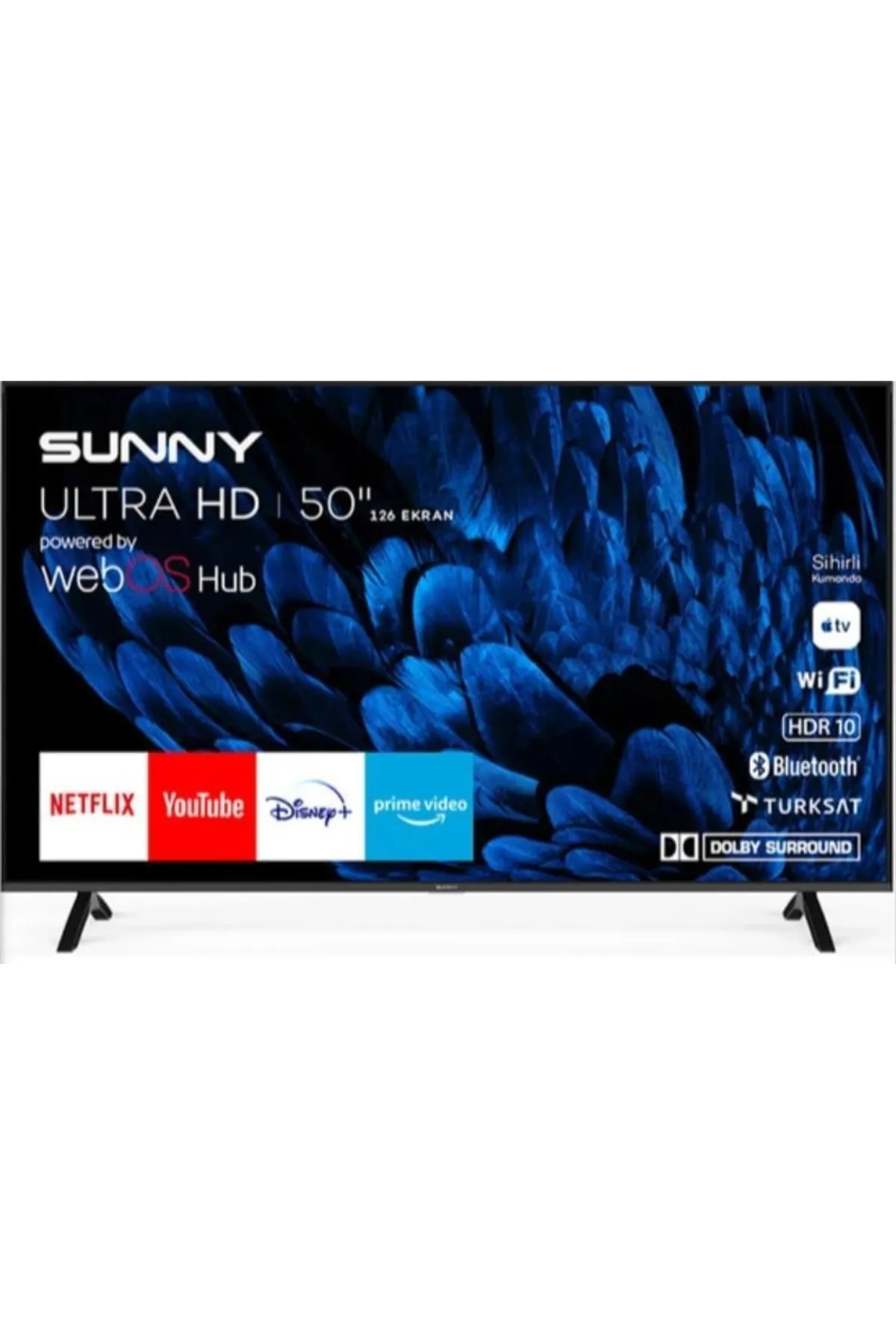 SUNNY 50" UHD WebOS Android Televizyon